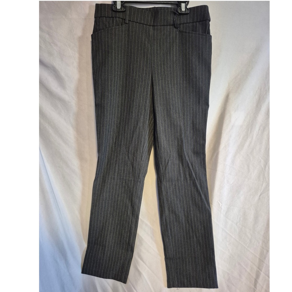 Rafaella Pinstripe Dress Pants‎ Career Office Gray Size 8